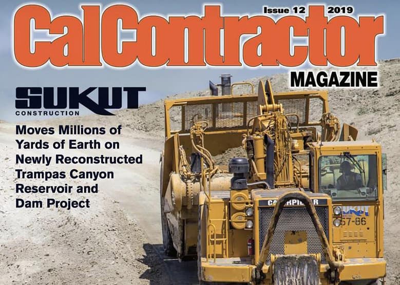 Trampas Canyon Reservoir and Dam Featured in CalContractor's 2019 Grading & Excavation Issue