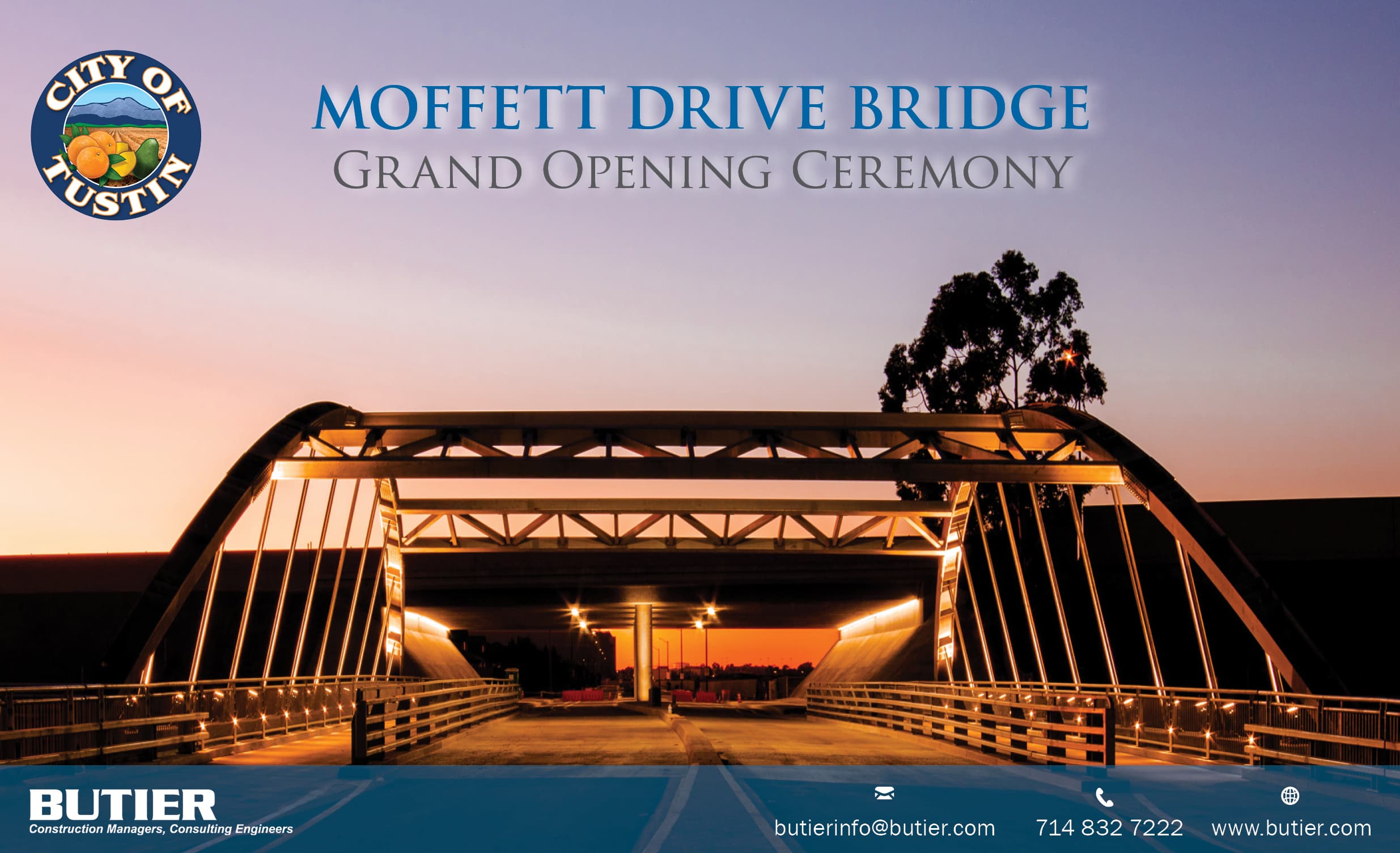 Butier Sponsors Moffett Drive Bridge Dedication Ceremony