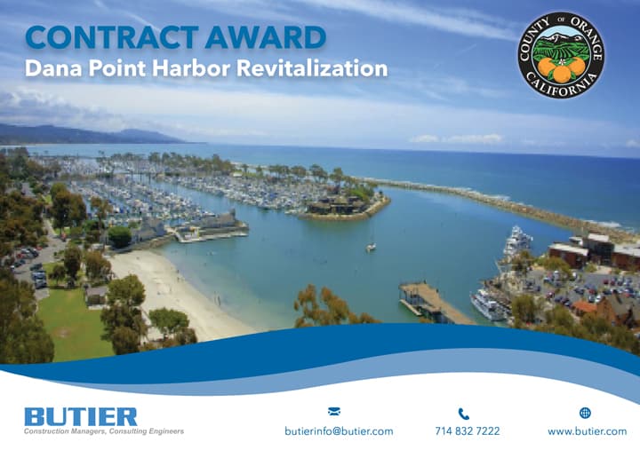 County of Orange Awards Butier Owner's Rep Contract for Dana Point Harbor Revitalization