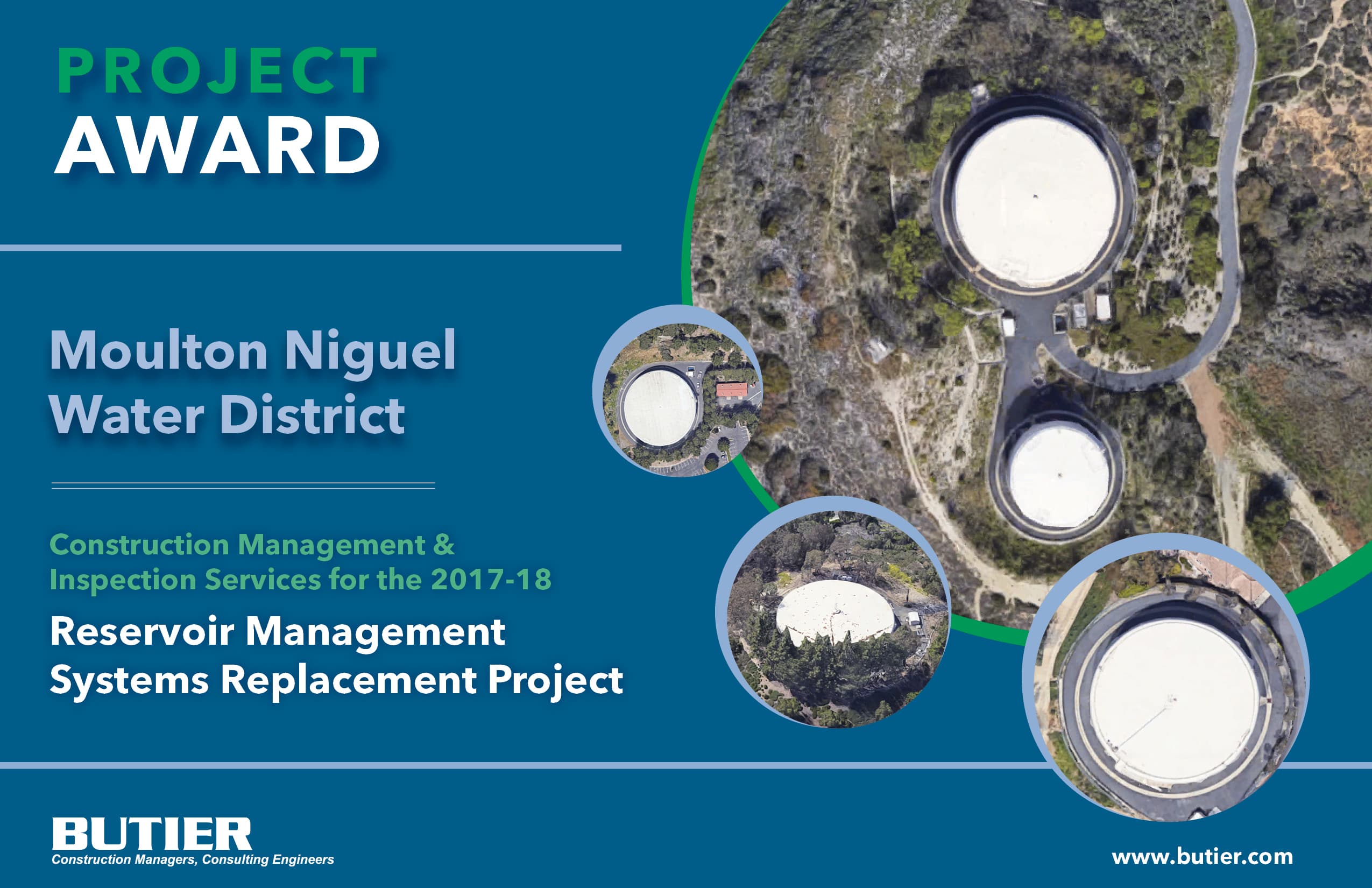 Moulton Niguel Water District Awards Butier CM Services Contract for Reservoir Management Systems Replacement Project