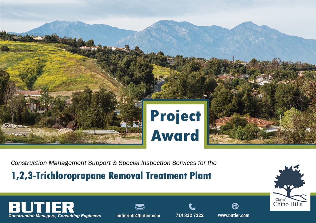 The City of Chino Hills Awards CM Contract to Butier Engineering, Inc.