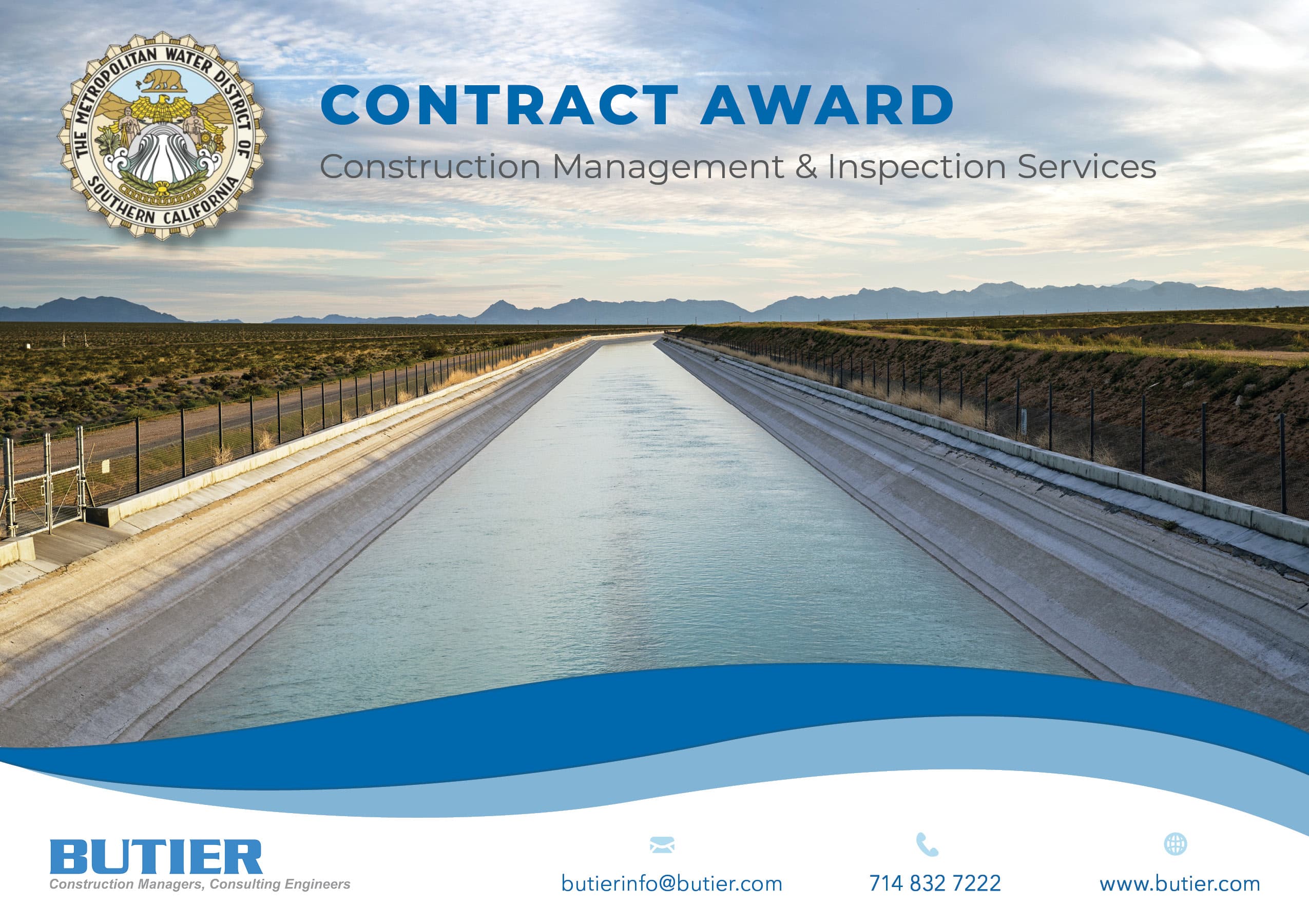 Butier Continues Partnership with Metropolitan Water District of Southern California