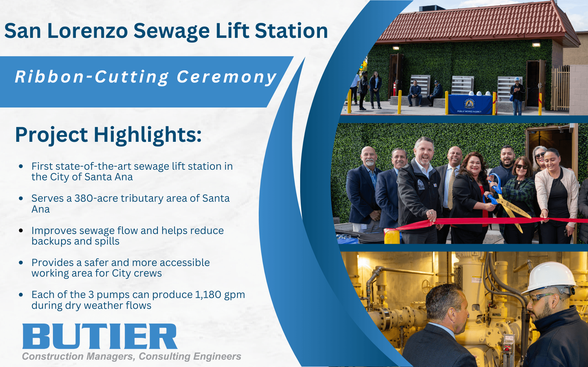 City of Santa Ana Celebrates Completion of the New San Lorenzo Sewage Lift Station